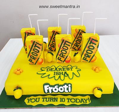 Mango Frooti theme cake - Cake by Sweet Mantra Homemade Customized Cakes Pune