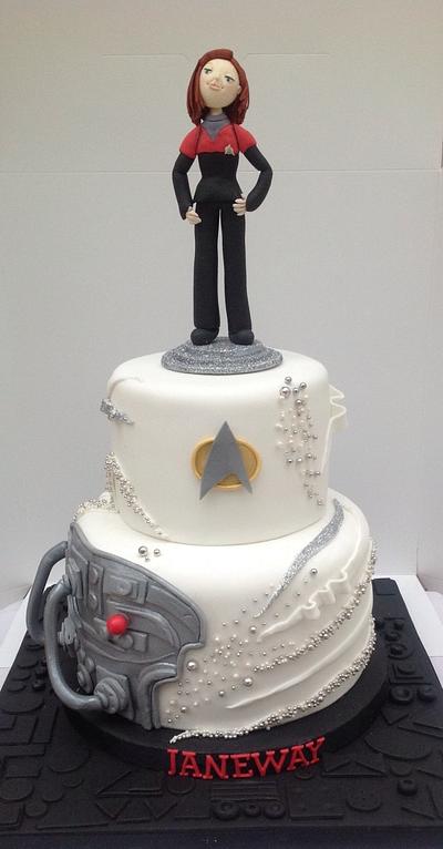 star trek wedding cake topper