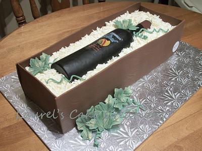 Wine Bottle Cake - Cake by Laurel's Cake Creations