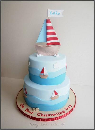 Who's a nautical boy?! - Cake by lesleybakescakes