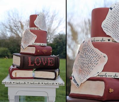 Literary love - Cake by Chatter Cakes