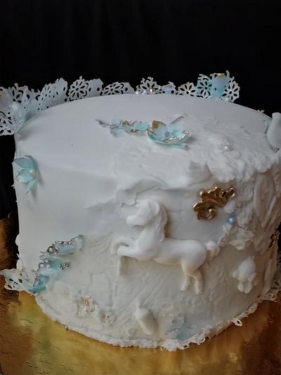 Christening cake  - Cake by babkaKatka