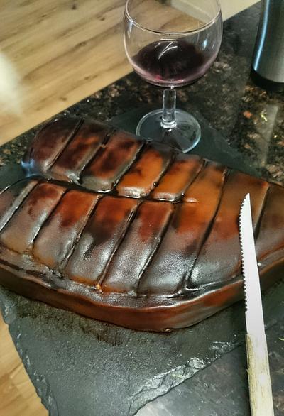 Steak cake - Cake by Tracey 