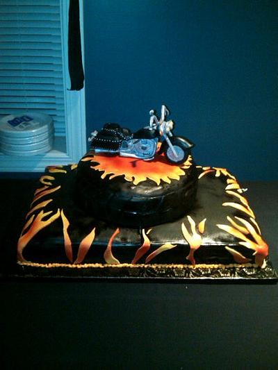 Motorcycle Anniverysary - Cake by Courtney Healan