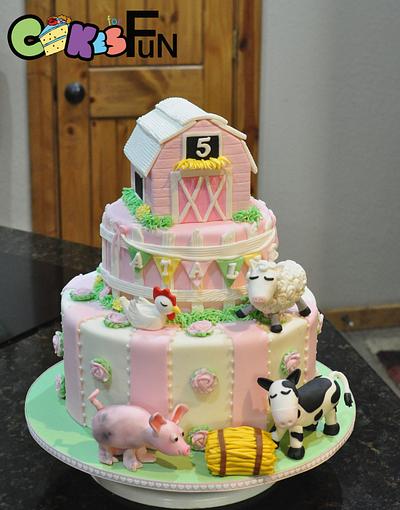 Shabby Chic Farm house - Cake by Cakes For Fun