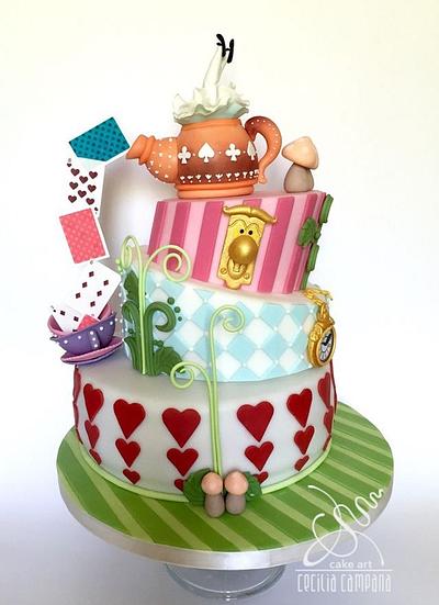 Alice in Wonderland - Cake by Cecilia Campana