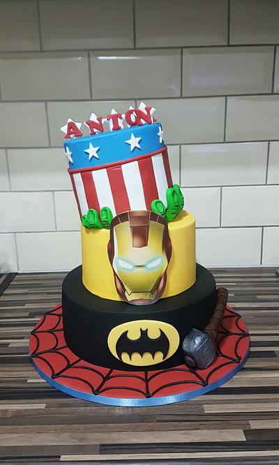 Superheroes cake - Cake by SweetWonderland