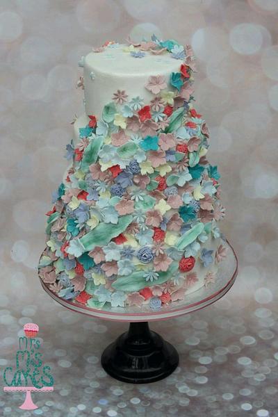 Pastel florals - Cake by Mrs M's Cakes