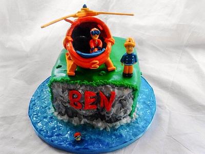 Fireman sam helicopter - Cake by Lucy