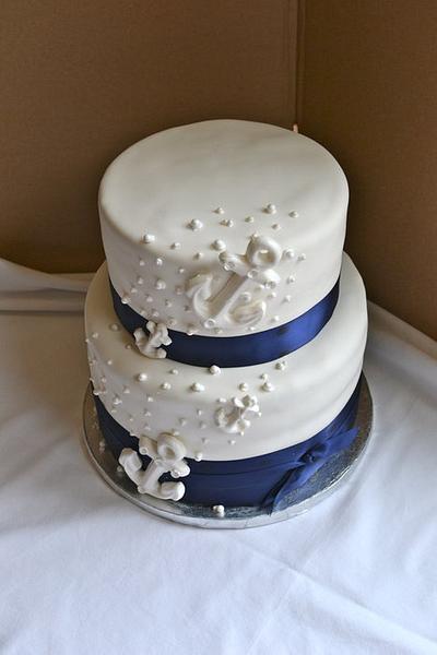 Challenging Nautical Wedding Cake - Cake by CrystalMemories