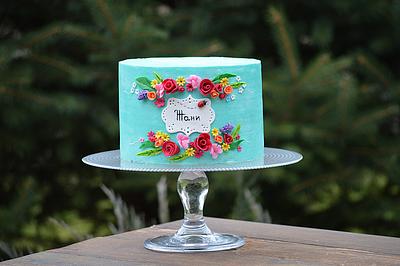  Simple cake with flowers - Cake by Pavlina Govedarova