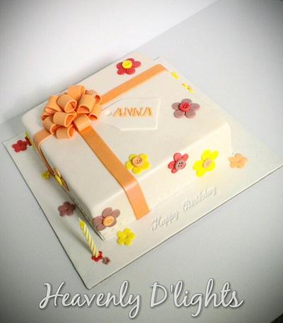 Square Gift Cake - Cake by novita