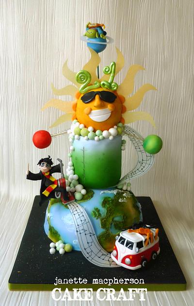 Science, music, Toy Story, VW Campervan and Harry Potter!  - Cake by Janette MacPherson Cake Craft