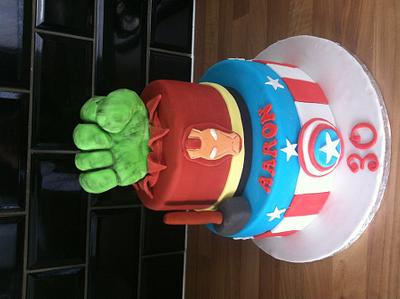 Super hero cake - Cake by The Dessert tray uk