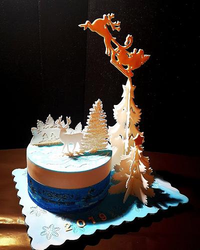 Happy Holidays  - Cake by Neli Hristova