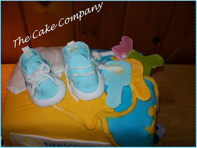 diaper bag baby Shower cake - Cake by Lori Arpey
