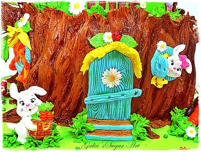 Bunnies - Cake by Galya's Art 