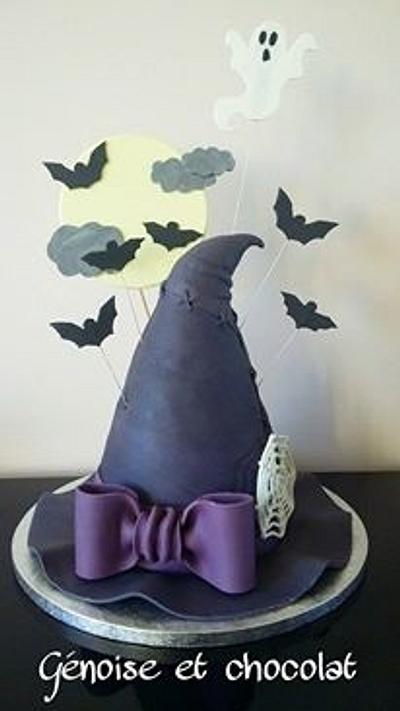 Halloween witch hat - Cake by Génoise et chocolat