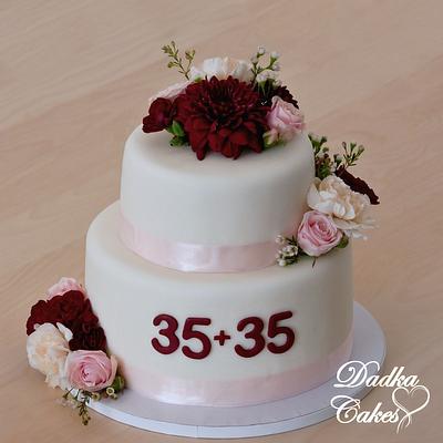 70th birthday cake - Cake by Dadka Cakes
