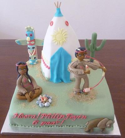 American Indian cake - Cake by Colori di Zucchero