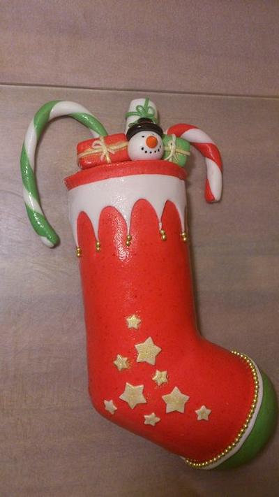 Christmas Sock - Cake by Ewa Drzewicka