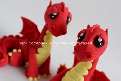 Welsh dragons! - Cake by Zoe's Fancy Cakes