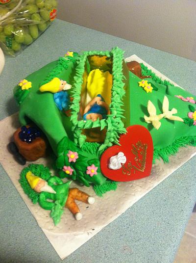 Snow White cake  - Cake by Lisa Zaehler-  Z Kitchen Zink Cakes