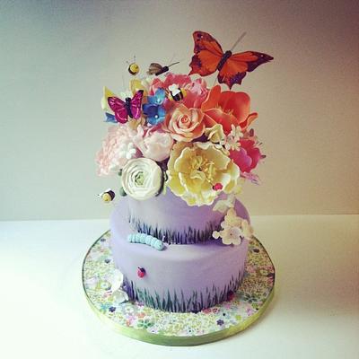 Garden Cake Version 2 - Cake by Stephanie