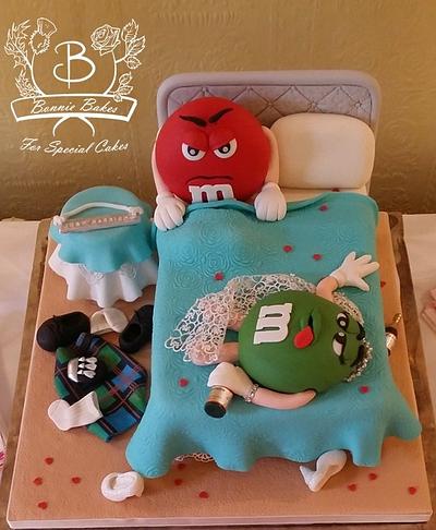 M & M Wedding Cake - Cake by Bonnie Bakes UAE