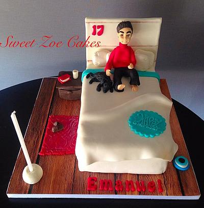 Lying on his bed - Cake by Dimitra Mylona - Sweet Zoe Cakes