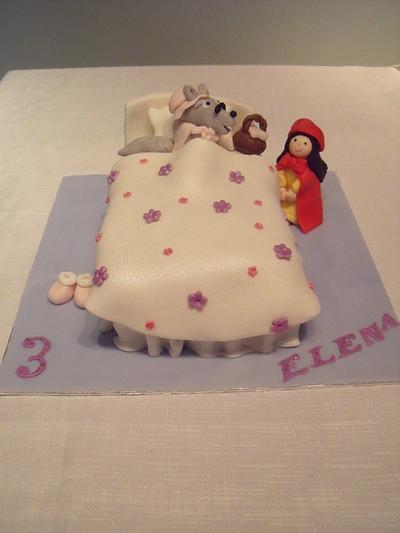 Little Red Riding Hood, Granny and the Big Bad Wolf - Cake by Rachel