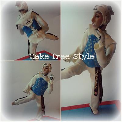 topper taekwondo  - Cake by Felicita (cake free style)