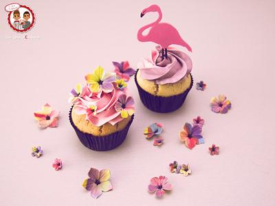 Flamingo Cupcakes - Cake by CAKE RÉVOL