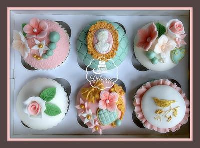 Vintage cupcakes - Cake by Delicious By Linzi