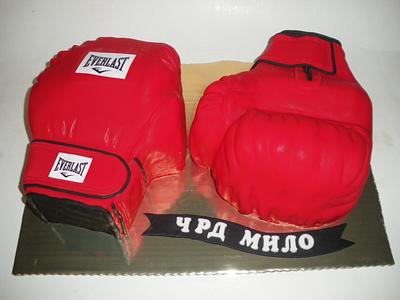 Boxing Gloves - Cake by Rositsa Lipovanska