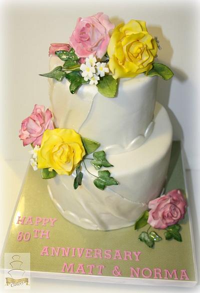 Sugar Love Anniversary CAke - Cake by Sam M