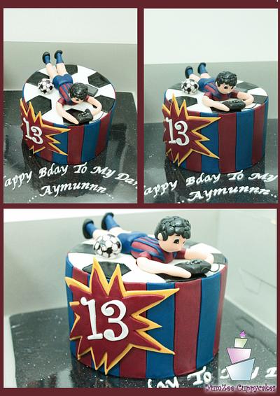 Barcelona fan Birthday cake! - Cake by YumZee_Cuppycakes