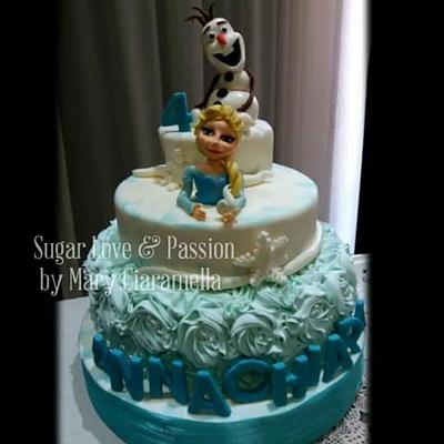 frozen cake - Cake by Mary Ciaramella (Sugar Love & Passion)