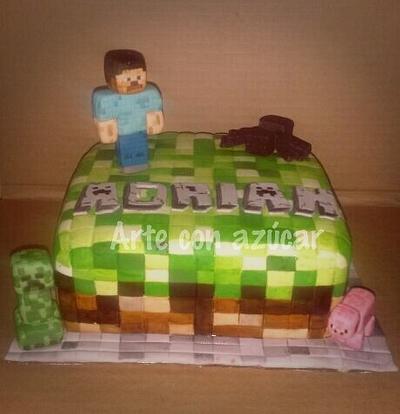 Minecraft cake - Cake by gabyarteconazucar