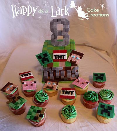 Minecraft - Cake by Happy As A Lark Cake Creations
