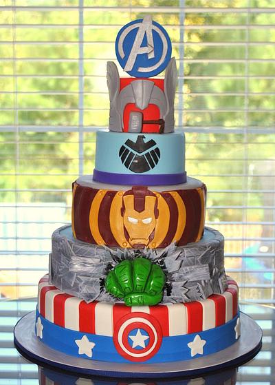 Avengers Cake - Cake by Hope Crocker