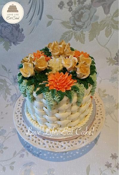 Flower basket - Cake by Love Life Eat Cake by Michele Walters