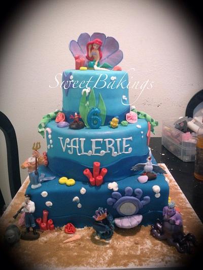The little Mermaid cake  - Cake by Priscilla 