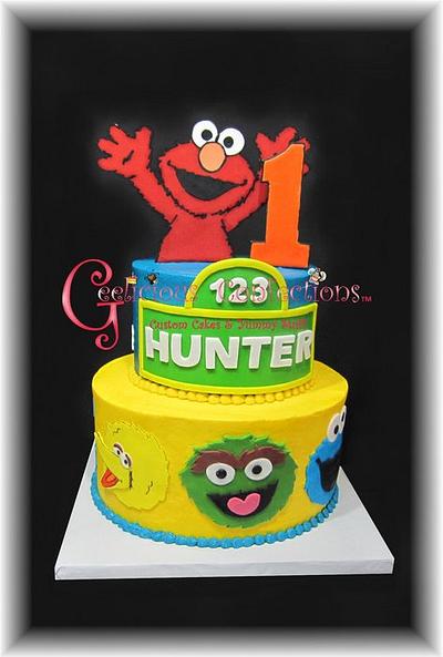 Elmo Party Time - Cake by Geelicious Confections