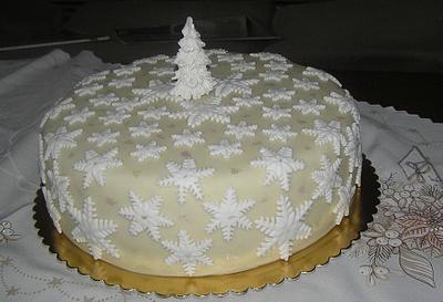 Snowflakes - Cake by Anka