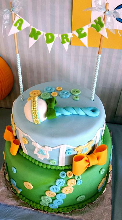 baby shower cake - Cake by piescakesnpastries