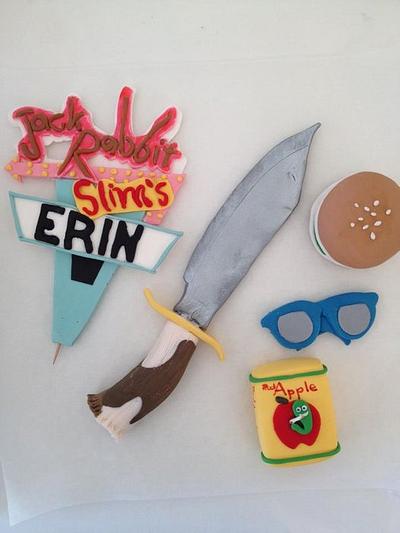 Tarantino toppers - Cake by Kathy Cope