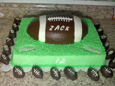 Football Birthday Cake - Cake by Kimberly