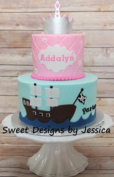 Princess/Pirate - Cake by SweetdesignsbyJesica