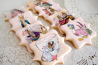 Beatrix Potter Hand Painted Cookies - Cake by Kim Coleman (Sugar Rush Custom Cookies)